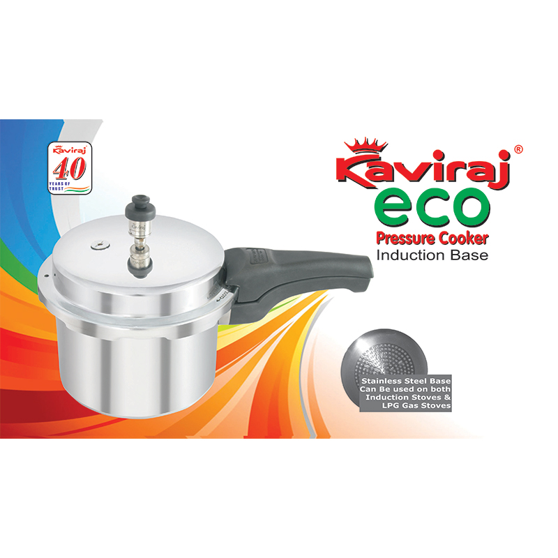 Kaviraj Eco 3 Ltrs Indcuion Base Pressue Cooker