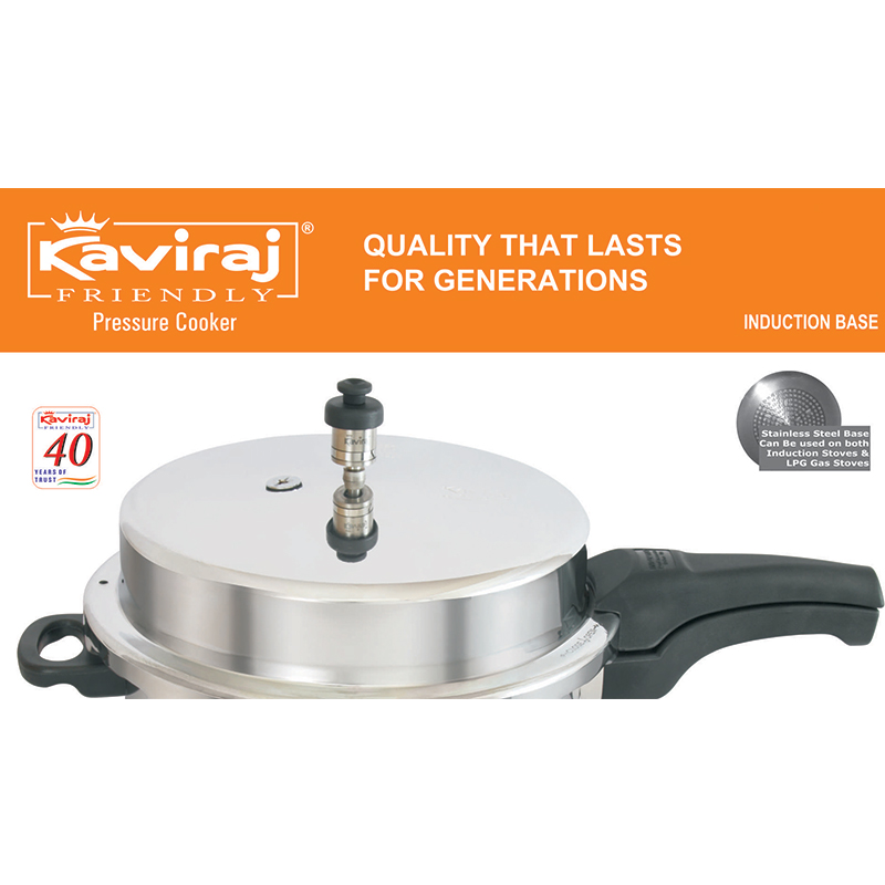 Kaviraj 12 Ltrs Induction Base Pressure Cooker