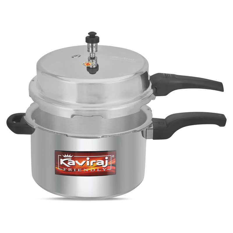 Kaviraj 10 Ltrs Twin Pack Pressure Cooker