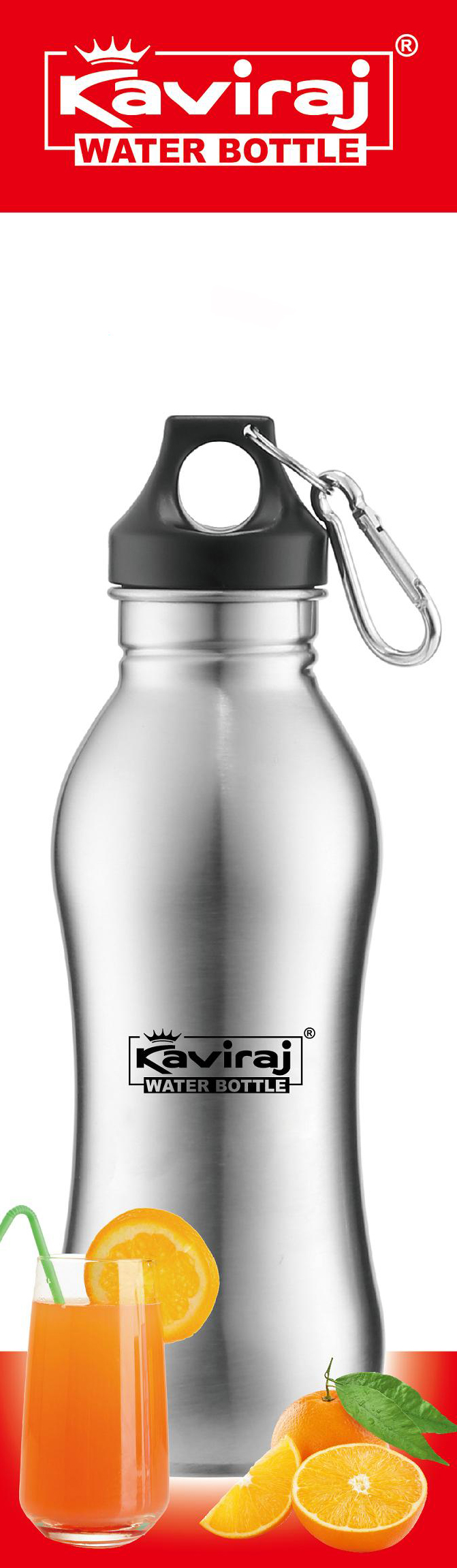 Kaviraj 600 ML Single Wall Bottle