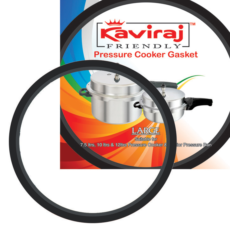 Kaviraj Large Rubber Gasket - Suitable for 7.5 Ltrs & above cooker Cooker & Pan Sr