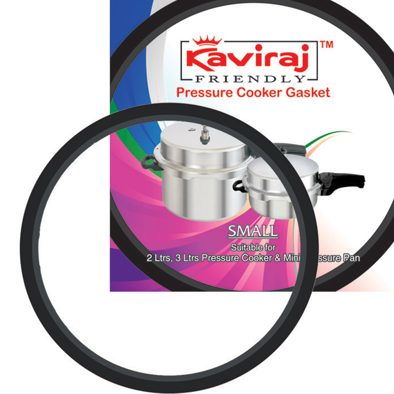 Kaviraj Small Rubber Gasket - Suitable for 3 Ltrs Cooker
